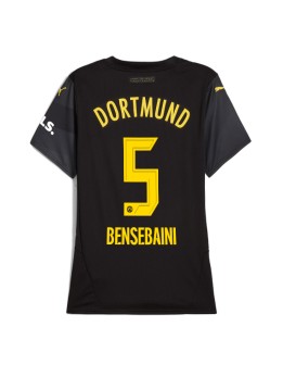 Borussia Dortmund Ramy Bensebaini #5 Replika Borta Kläder Dam 2024-25 Kortärmad